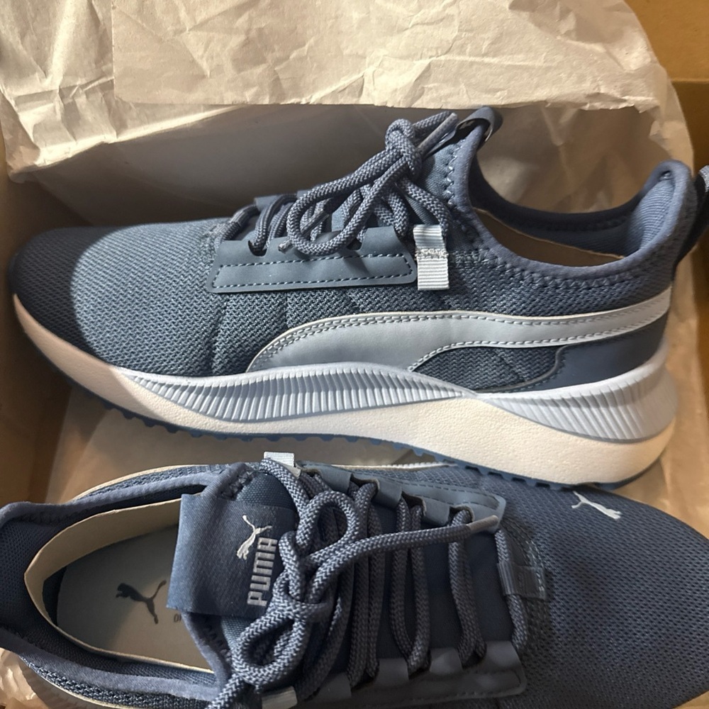 Puma Navy and White Athletic Shoes - Picture 4 of 4